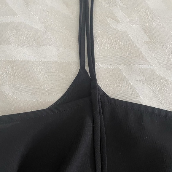 Topshop Black Crop Tank Top - Picture 5 of 8